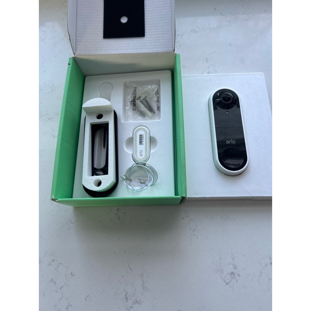 Arlo Wired Video Doorbell HD 180 View White AVD1001-1CCNAS Smart Home‎ Security